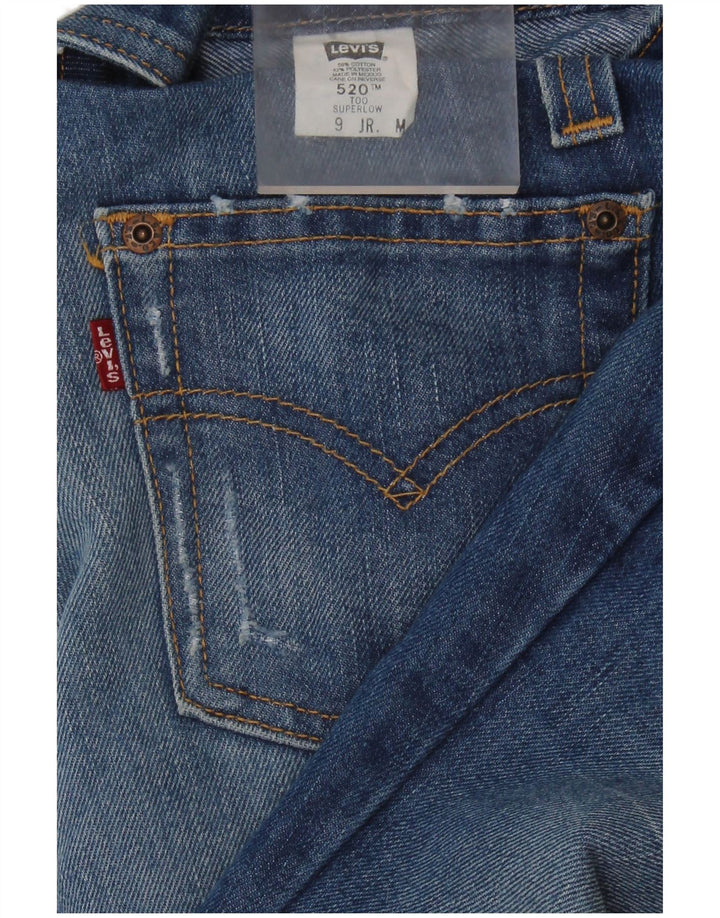 Levi'S Jeans 520 Super Low Bootcut pentru femei, mediu W30 L33, bumbac albastru