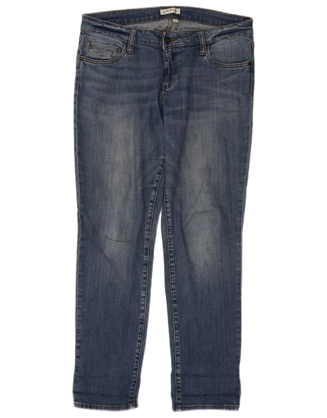 Blugi subțiri pentru femei Orvis US 8 Medium W34 L30 Bumbac albastru