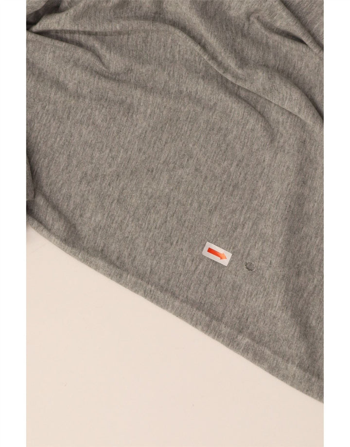 NIKE Mens Graphic T-Shirt Top Small Grey Colourblock Cotton