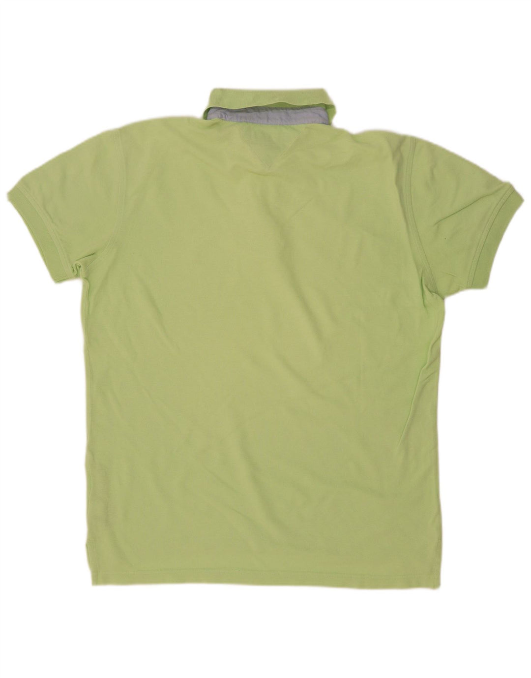 Tricou polo Tommy Hilfiger pentru bărbați, bumbac verde mediu
