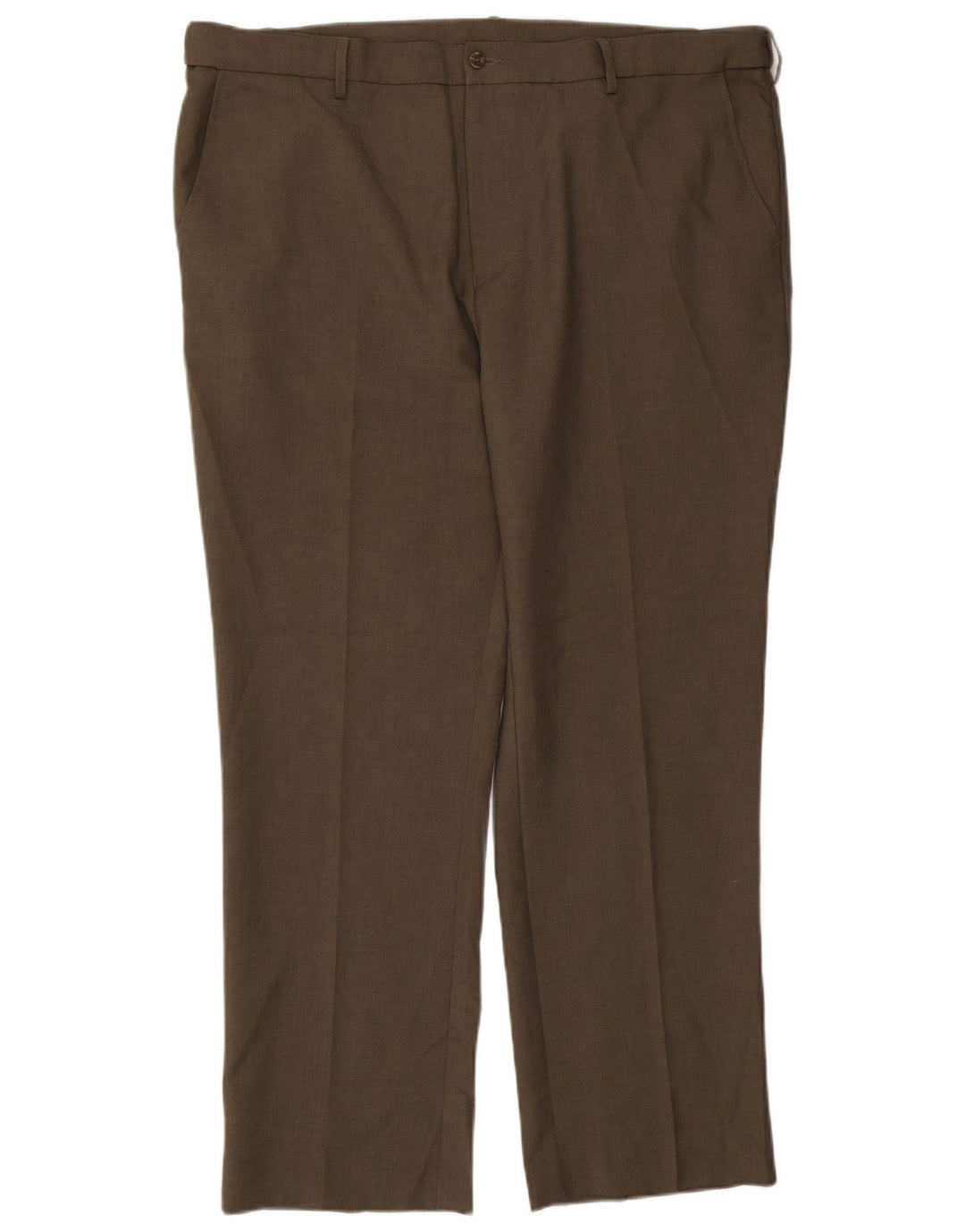 Farah Pantaloni Chino Drepți Bărbați L44 L31 Kaki Poliester