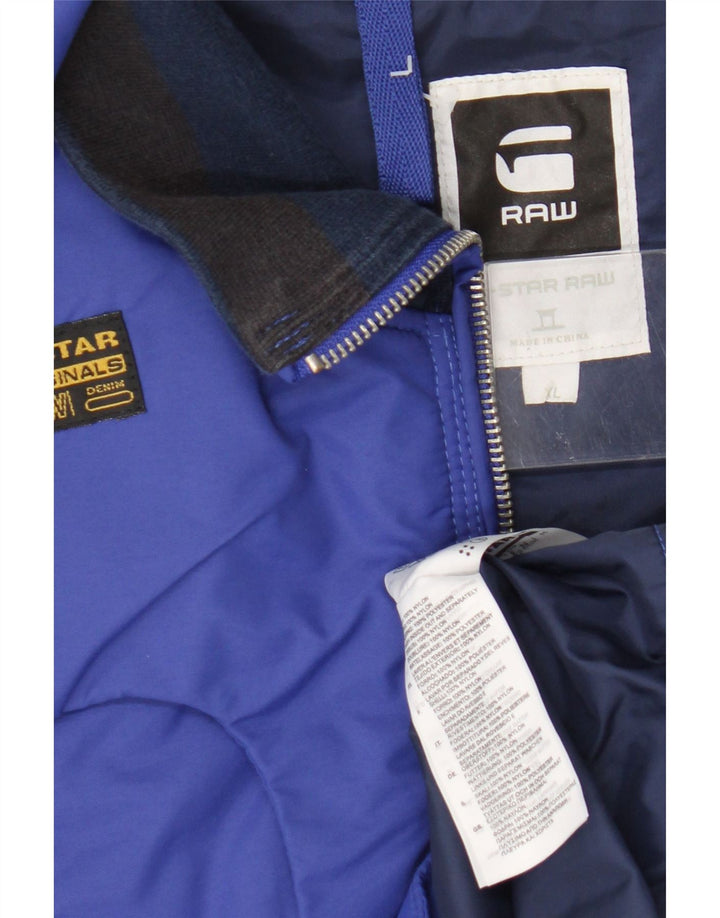 Jachetă de vânt pentru bărbați G-Star UK 42 XL Blue Nylon