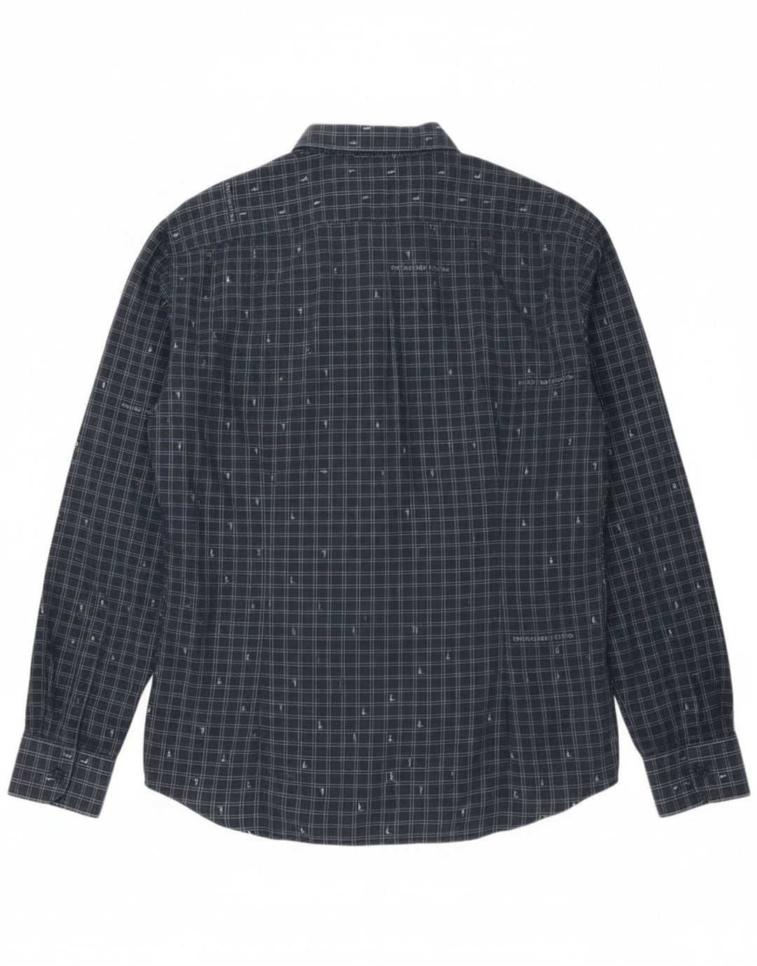Cămașă pentru bărbați Trussardi Jeans Mărimea 42 mare, albastru marin Vichy