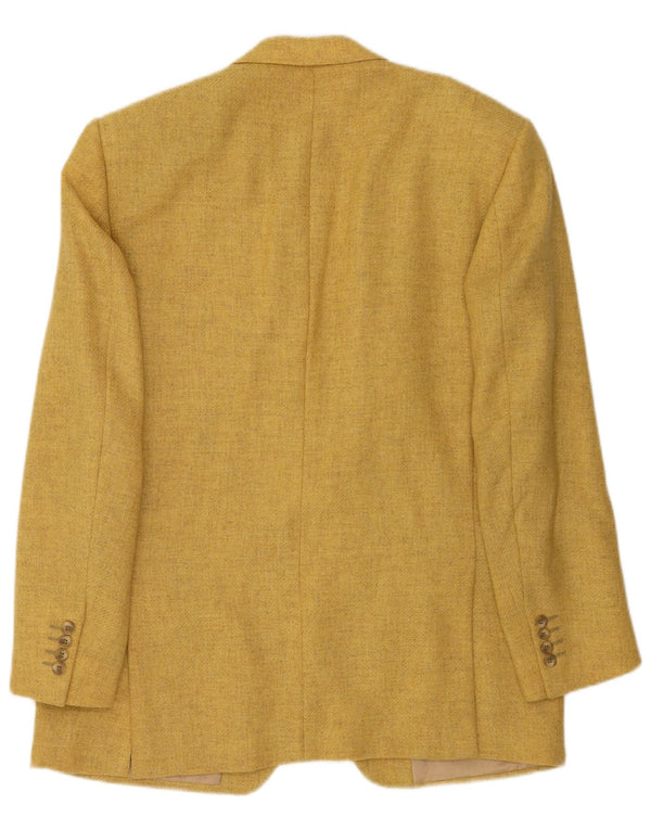 Blazer Vintage pentru bărbați cu 2 nasturi IT 52 XL Lână galbenă