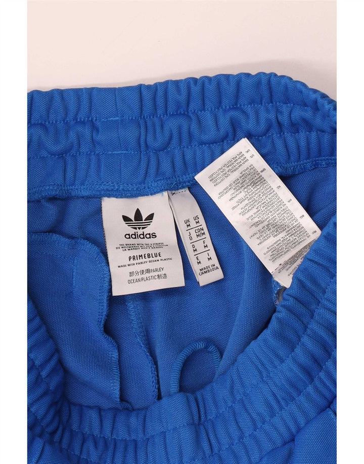 Pantaloni de trening Adidas pentru bărbați, bumbac albastru mediu