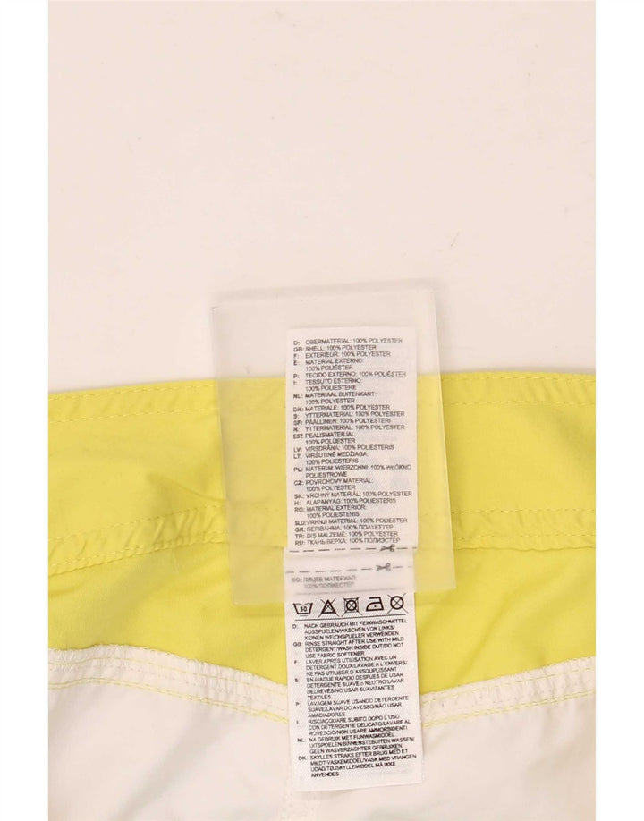 Pantaloni scurți de înot Adidas pentru femei UK 12 Medium White Colorblock Poliester