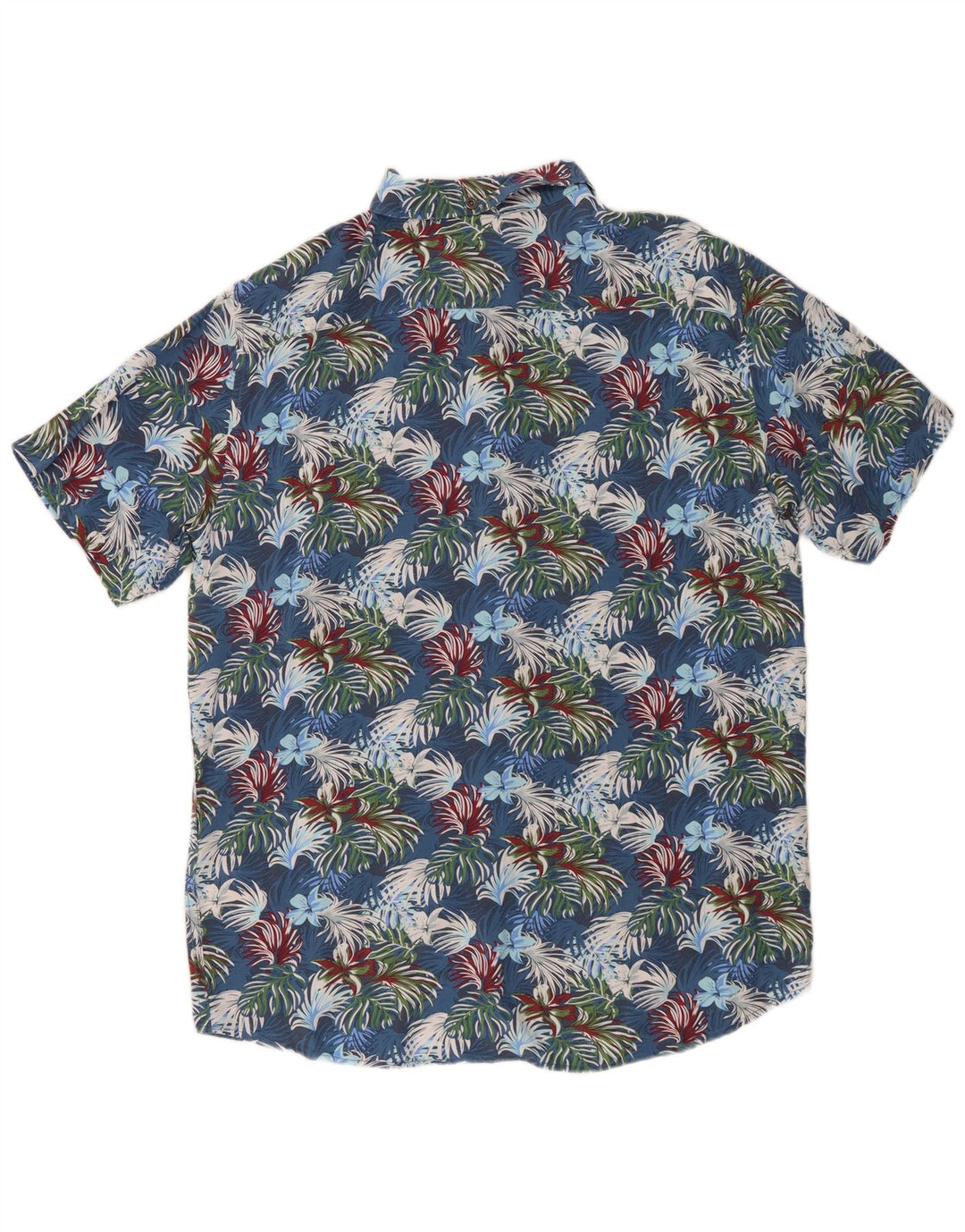 Cămașă cu mânecă scurtă pentru bărbați Mistral IT 48 Medium Blue Floral Viscose