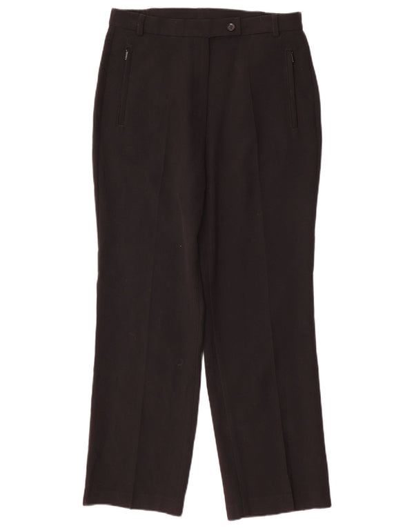 Pantaloni casual drepti pentru femei Marks & Spencer UK 8 Small W28 L26 Negru