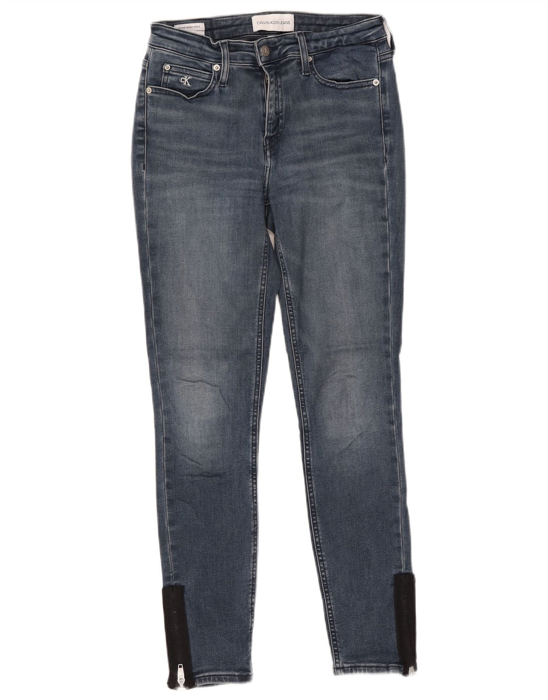 CALVIN KLEIN Blugi skinny pentru femei cu talie medie W28 L27 bumbac albastru