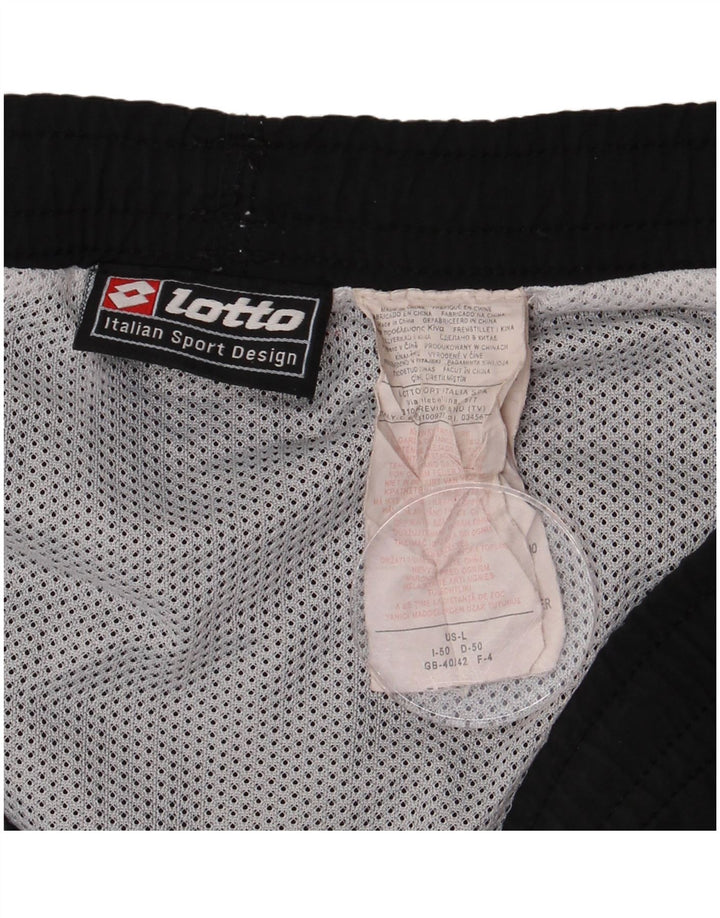 Pantaloni scurți de înot LOTTO pentru bărbați Marea Britanie 40/42 Nylon mare cu dungi negre