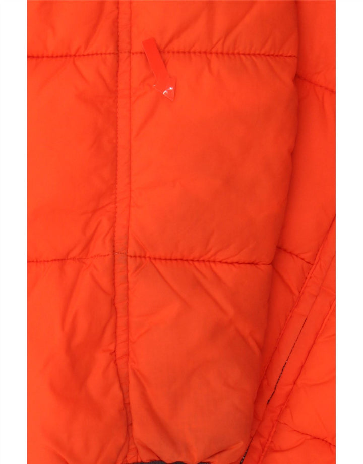 BENETTON Boys Padded Jacket 10-11 Years XL Orange Polyamide Vintage Benetton and Second-Hand Benetton from Messina Hembry 