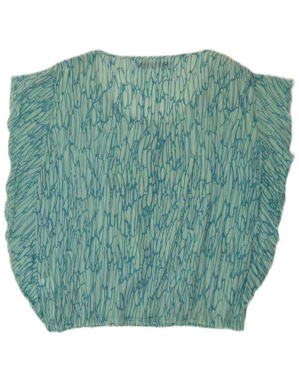 Bluză Calvin Klein Jeans pentru femei cu model abstract, UK 16, verde mare
