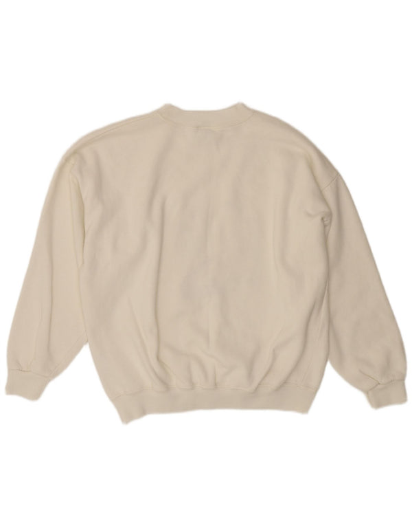 ACORN Pulover pentru damă cu decolteu rotund UK 16, mare, alb, acrilic