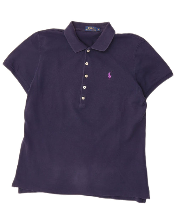 Polo Ralph Lauren pentru femei, UK 18 XL, bumbac, albastru bleumarin