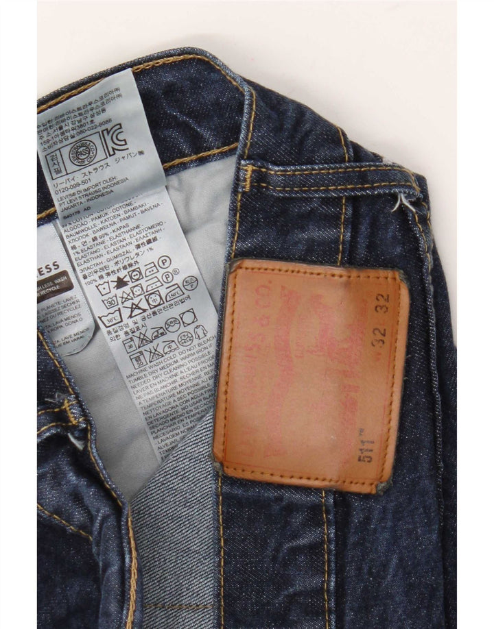 Blugi pentru bărbați Levi's 511 Slim W32 L32 Bumbac bleumarin