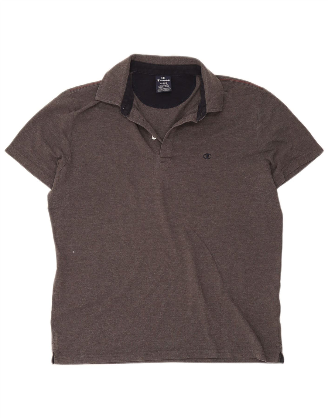 Tricou polo pentru bărbați Champion, mare, gri bumbac cu pete