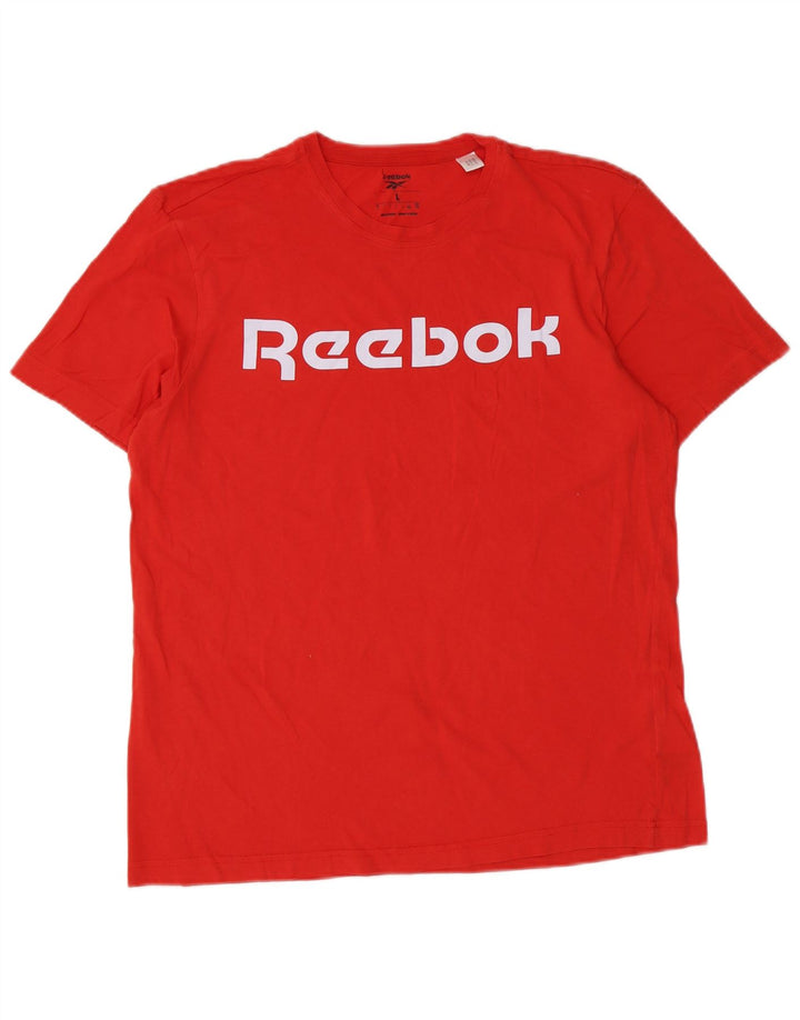 Tricou grafic Reebok pentru bărbați Top mare bumbac roșu