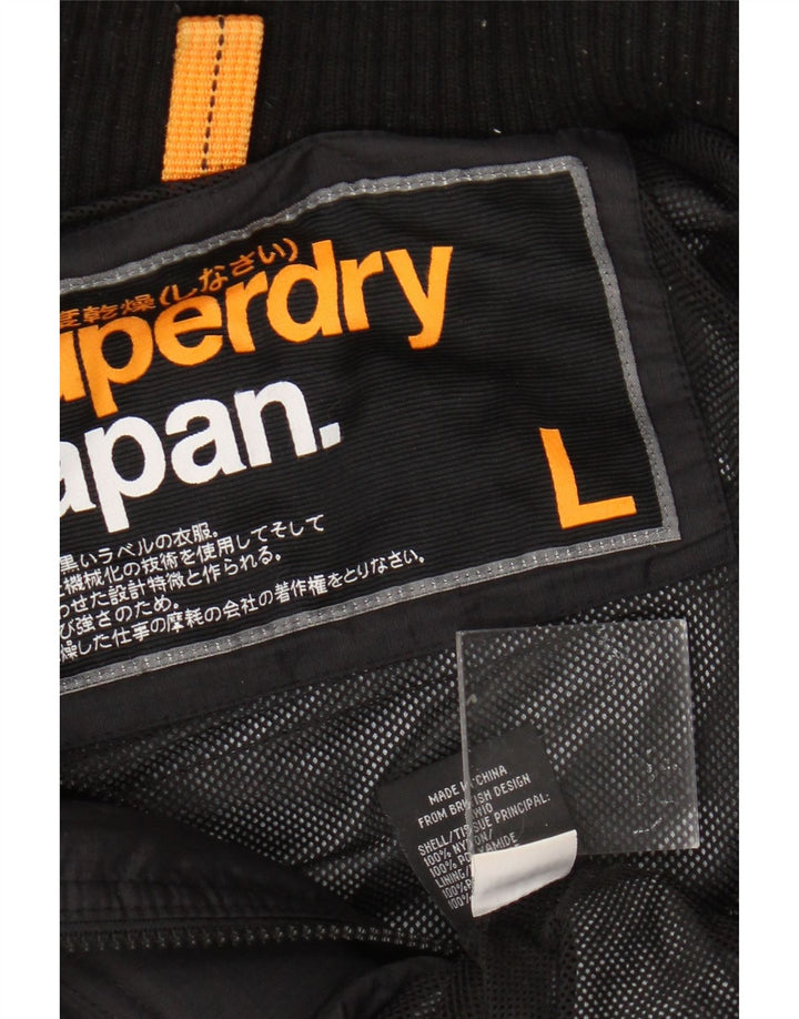 Jachetă Windbreaker Superdry pentru bărbați, UK 40, mare, negru, nailon