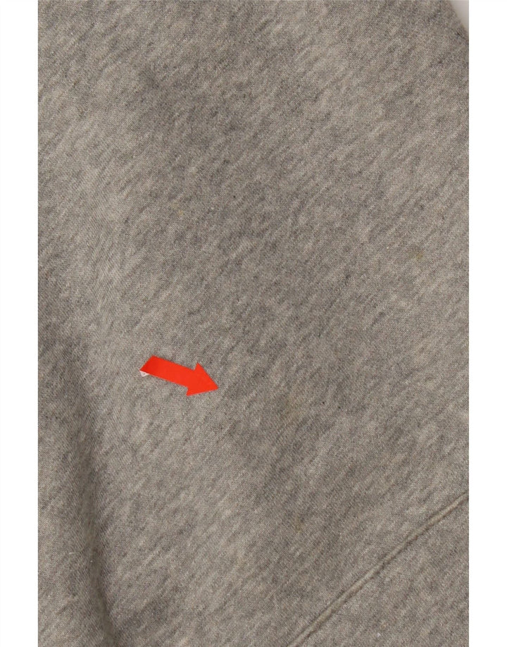 Pulover Nike pentru bărbați cu capota cu grafică, din bumbac cu pete, gri mediu