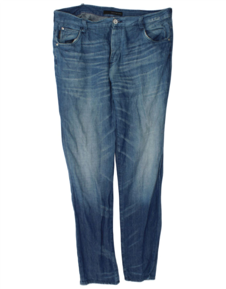 Blugi Calvin Klein Regular Slim pentru bărbați W38 L34 Albastru
