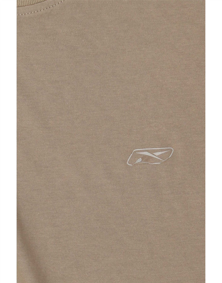 Tricou pentru bărbați Reebok Top Mediu Kaki Bumbac