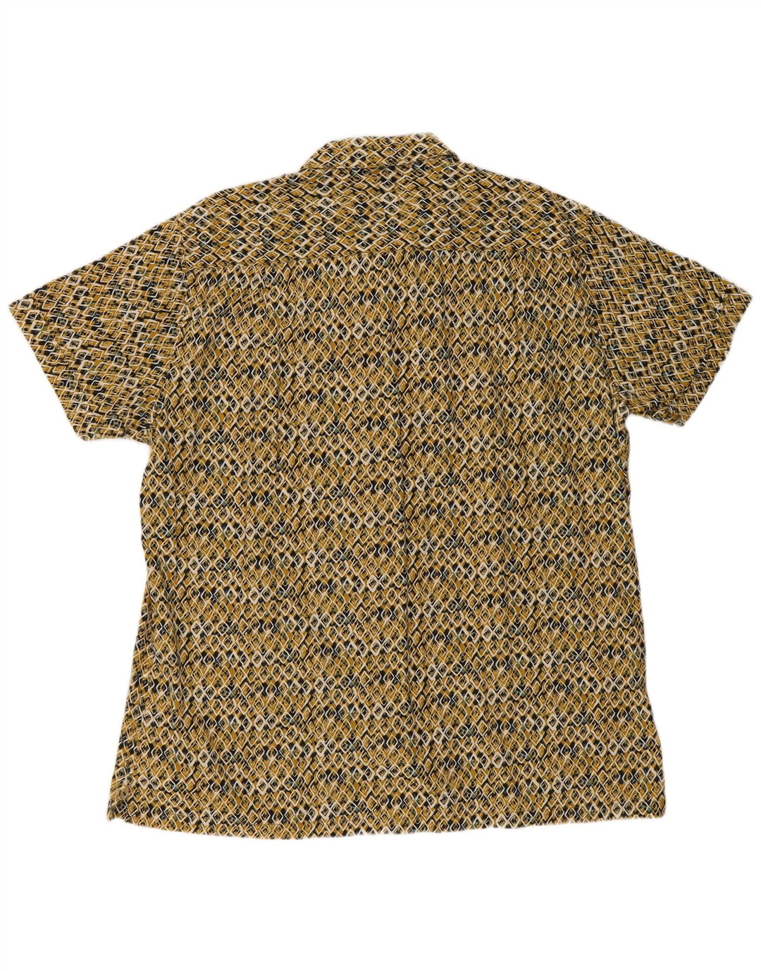 Cămașă Springfield cu mânecă scurtă, personalizată, 2XL, galben geometric