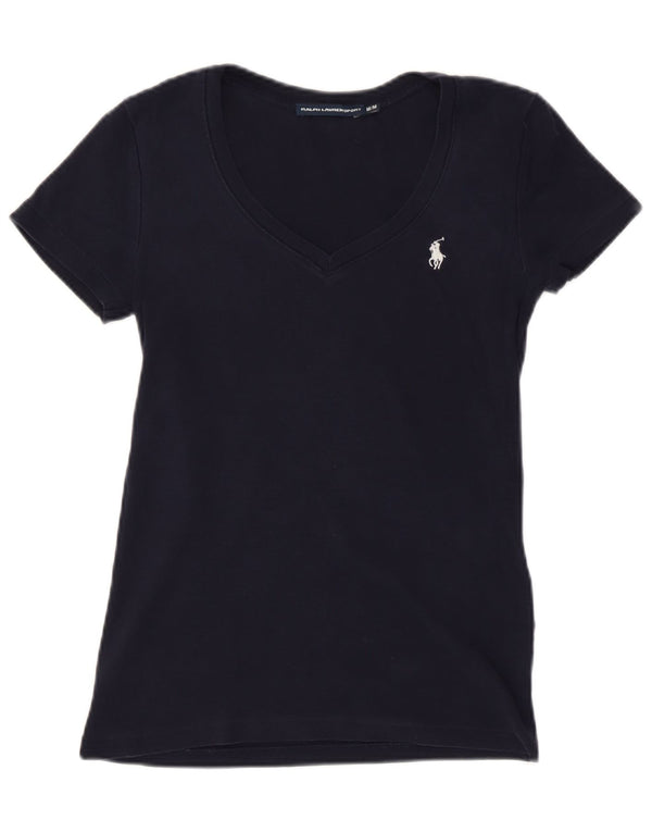 Tricou Ralph Lauren Femei Top UK 12 Medium Bleumarin Bumbac