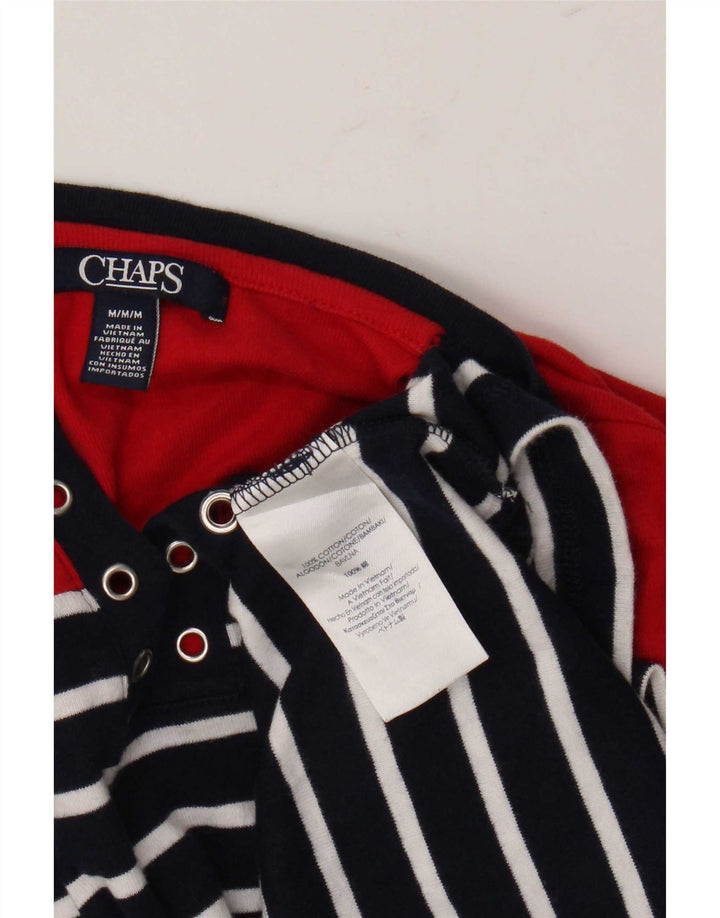Tricou pentru femei Chaps Top UK 12 Medium bleumarin, bumbac cu dungi