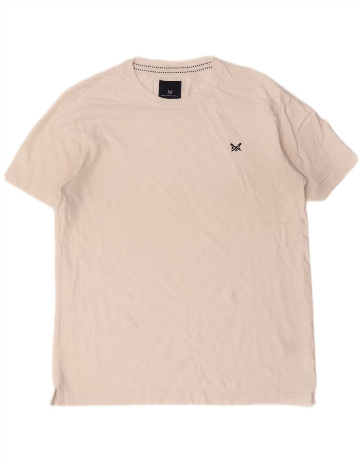 Crew Clothing Tricou Bărbați Top Mediu Alb Bumbac