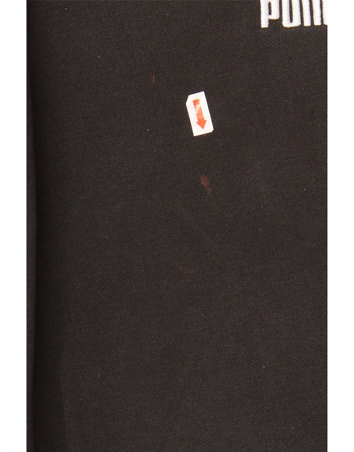 Pantaloni de trening Puma pentru bărbați Joggeri, bumbac mediu negru