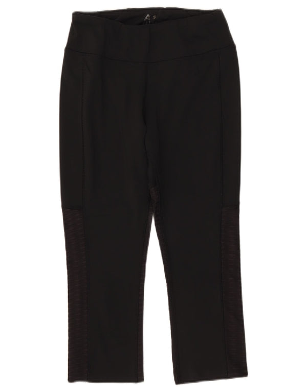 Leggings Reebok Speedwick Capri pentru femei UK 8/10 Small Black Spotted