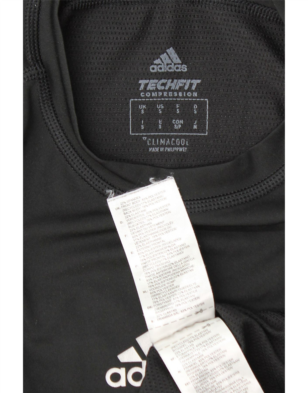 ADIDAS Mens Climacool Top Long Sleeve Small Black Polyester