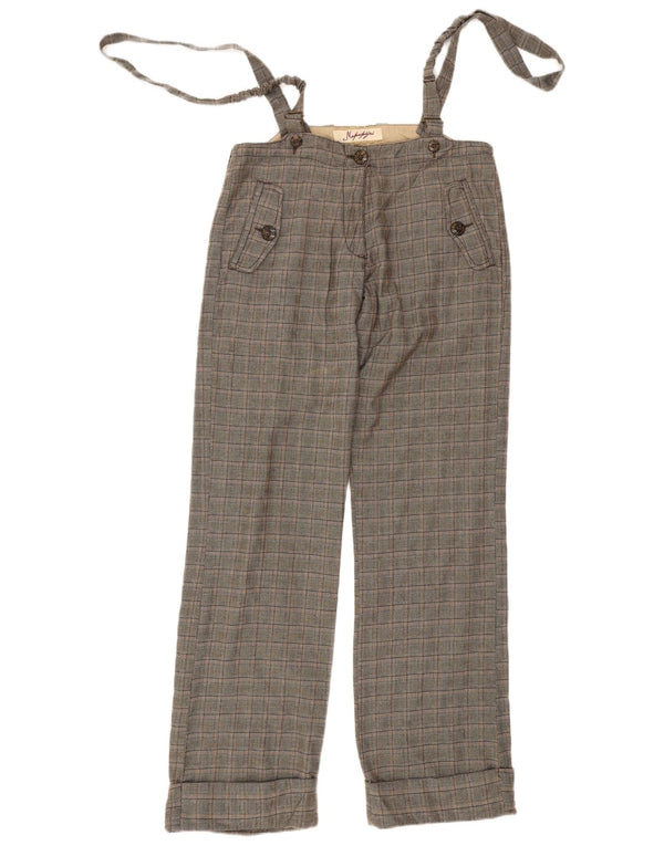 Napapijri Pantaloni salopete Geographic pentru femei EU 42 Large W32 L33 Gri