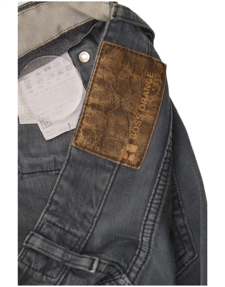 HUGO BOSS Mens Straight Jeans W31 L32 Blue Cotton