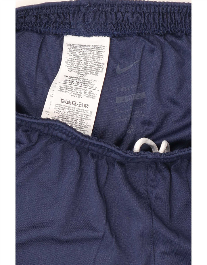 Pantaloni scurți sport subțiri Nike Dri Fit pentru bărbați, poliester mici, albastru