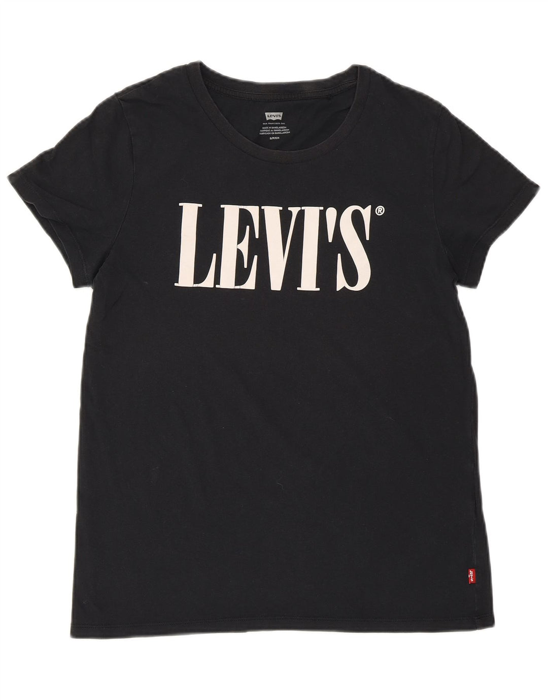 Tricou grafic LEVI'S pentru femei Top UK 10 Small Black