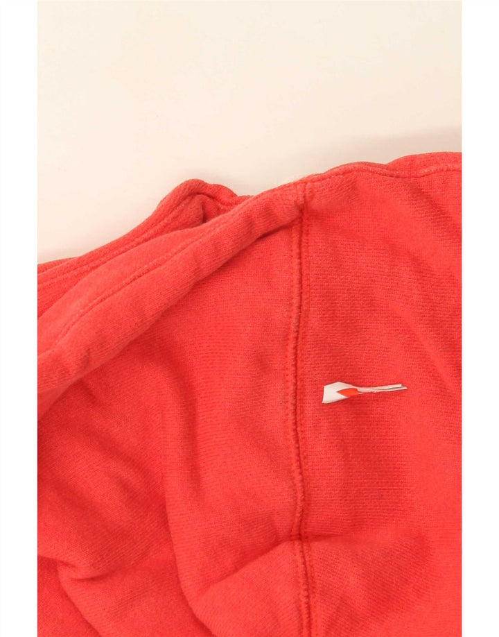 Pulover Nike pentru femei, cu fermoar, cu glugă, UK 14, bumbac roșu mediu