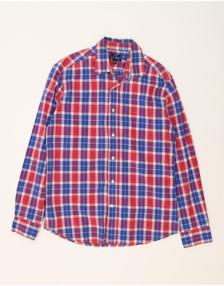 Cămașă pentru bărbați GAP Classic Fit, bumbac cu carouri medii, multicolore