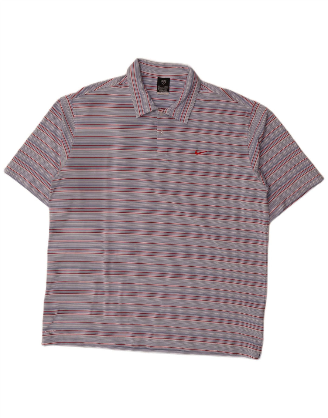 Tricou polo Nike pentru bărbați Marea Britanie 45/47 XL Poliester cu dungi albastre