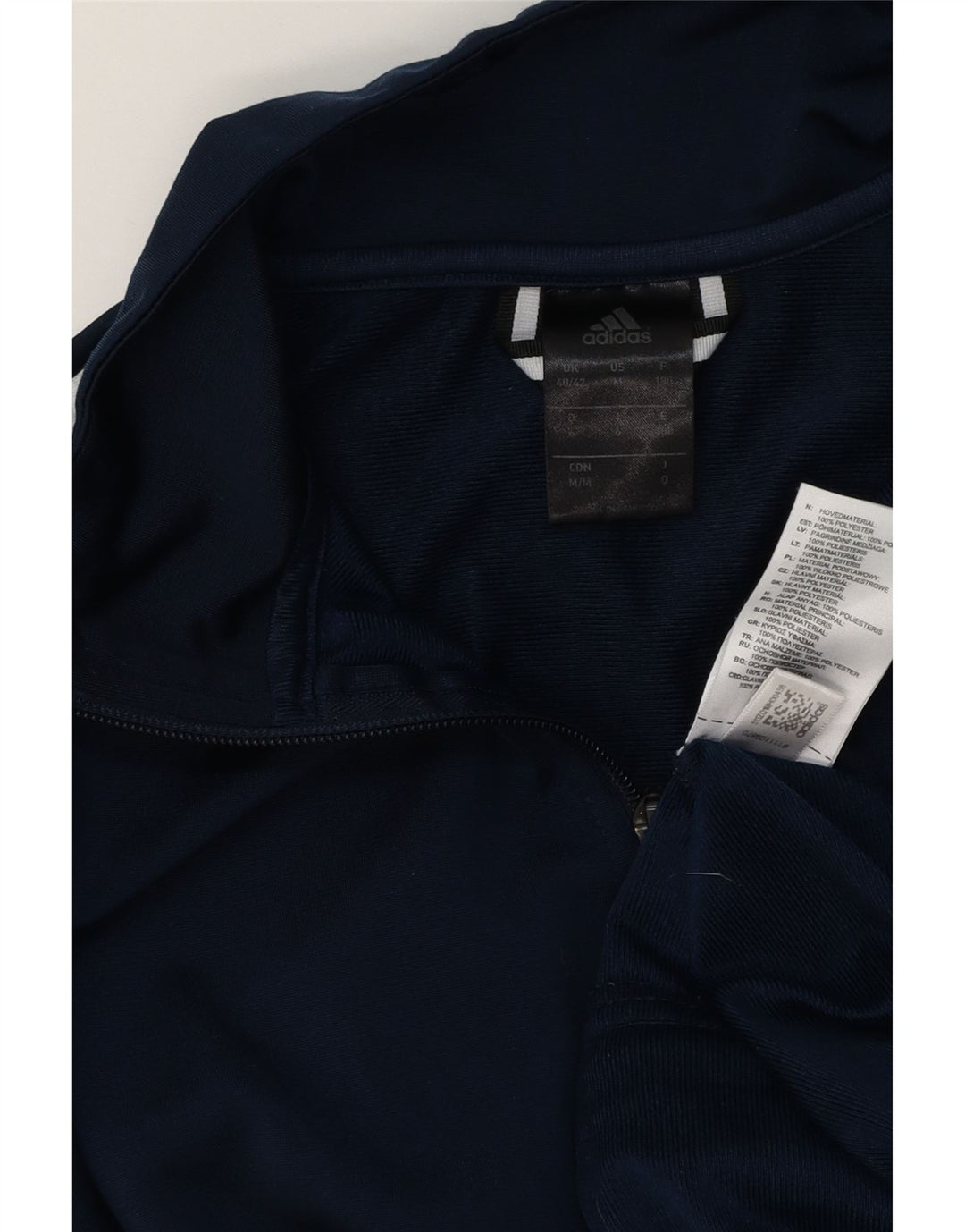 Jachetă de trening Adidas pentru bărbați Marea Britanie 40/42 Poliester mediu albastru bleumarin