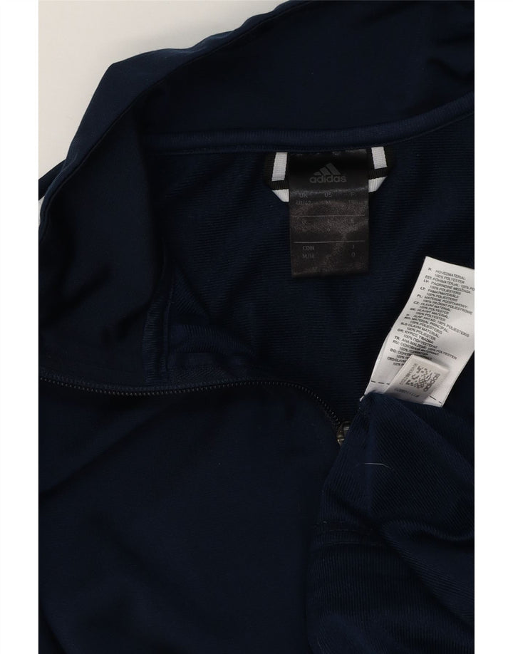 Jachetă de trening Adidas pentru bărbați Marea Britanie 40/42 Poliester mediu albastru bleumarin