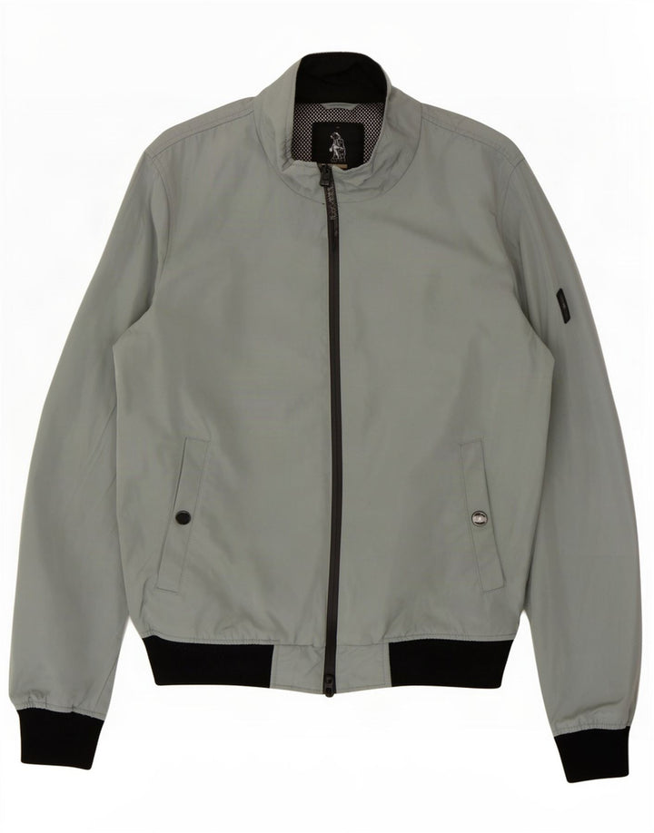 Refrigue Bomber Jacket pentru bărbați UK 38 Medium Gri Poliester color bloc