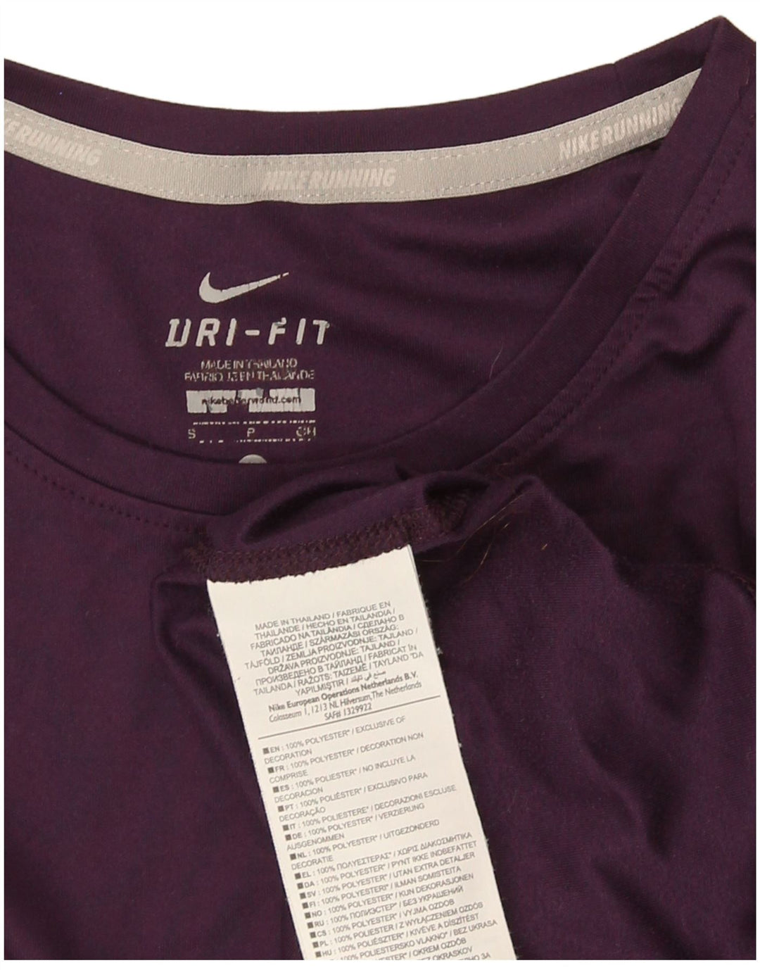 Tricou Nike Dri Fit pentru femei Top UK 8 Small Violet Poliester
