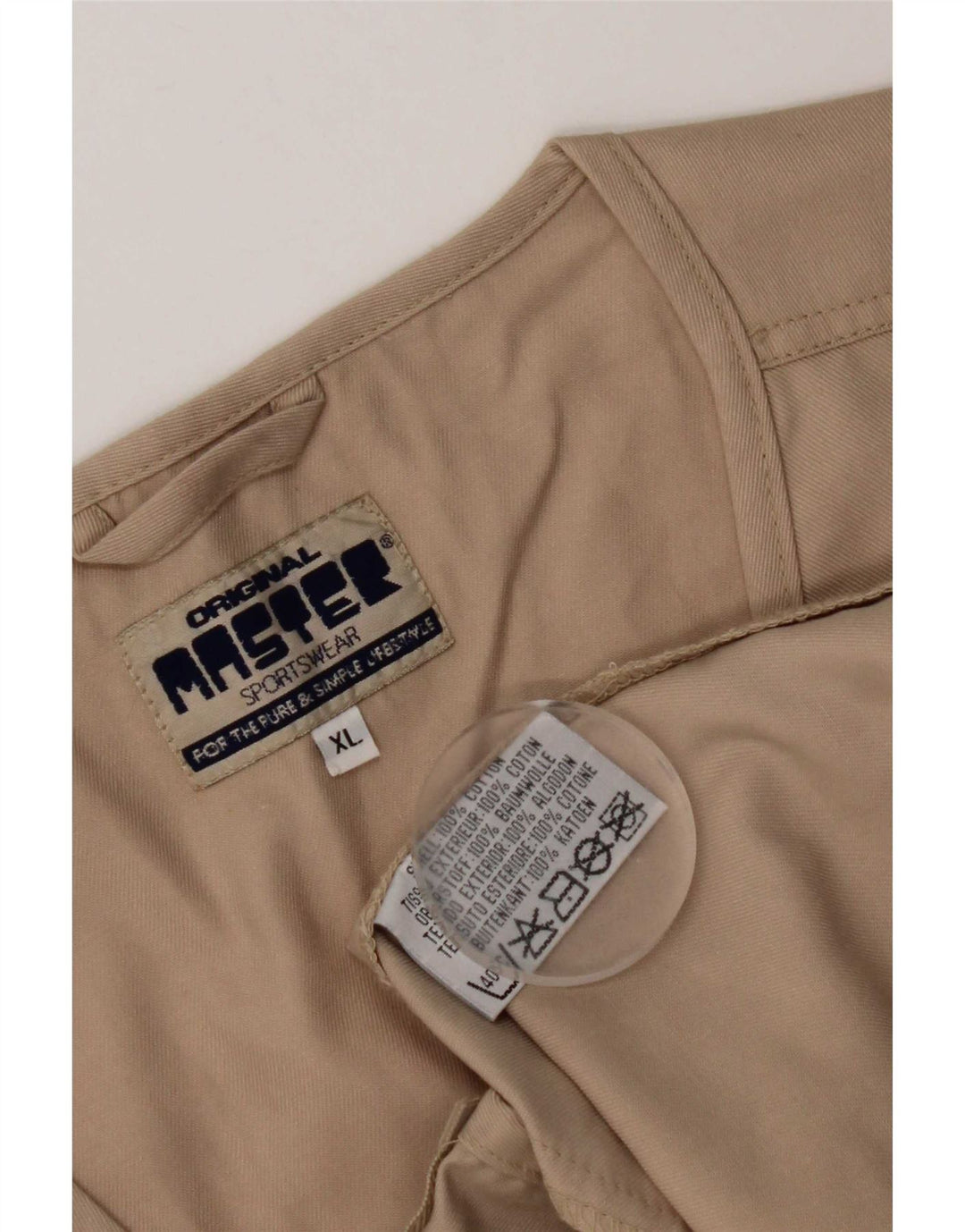Master Mens Utility Gilet UK 42 XL Bej Bumbac