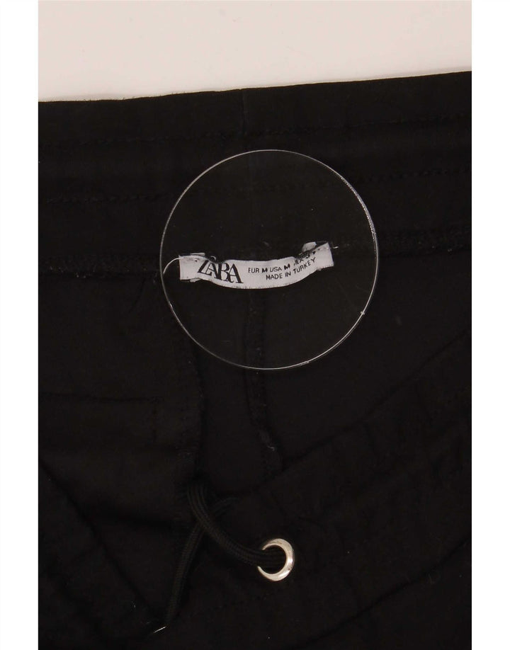 Pantaloni de trening Zara Barbati Joggeri Poliester mediu negru