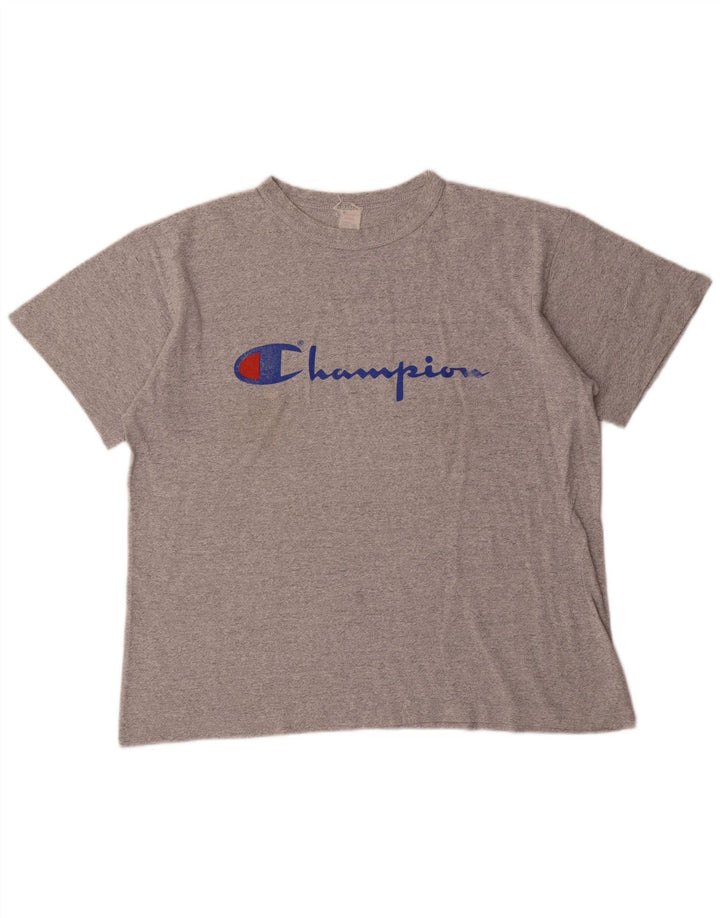 Tricou grafic pentru bărbați Champion Top mare gri acrilic