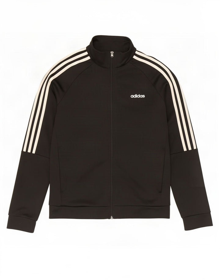 Jachetă de trening Adidas pentru femei UK 12/14 Poliester mediu negru
