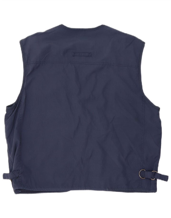 VINTAGE Gilet utilitar pentru bărbați UK 42 XL bleumarin
