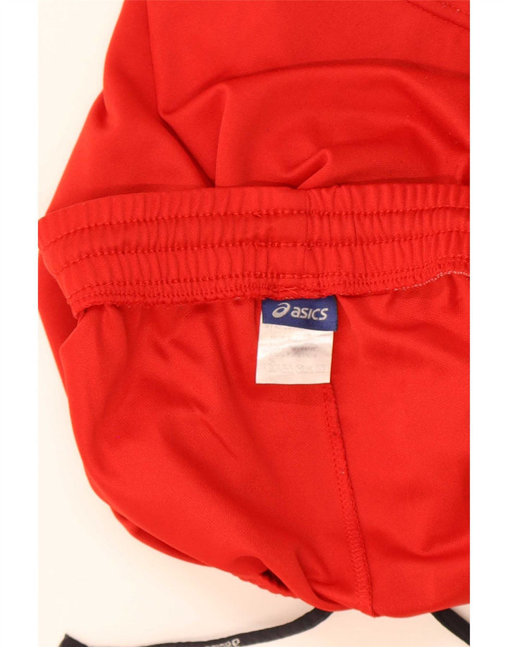 Pantaloni scurți sport Asics pentru bărbați, poliester roșu mediu