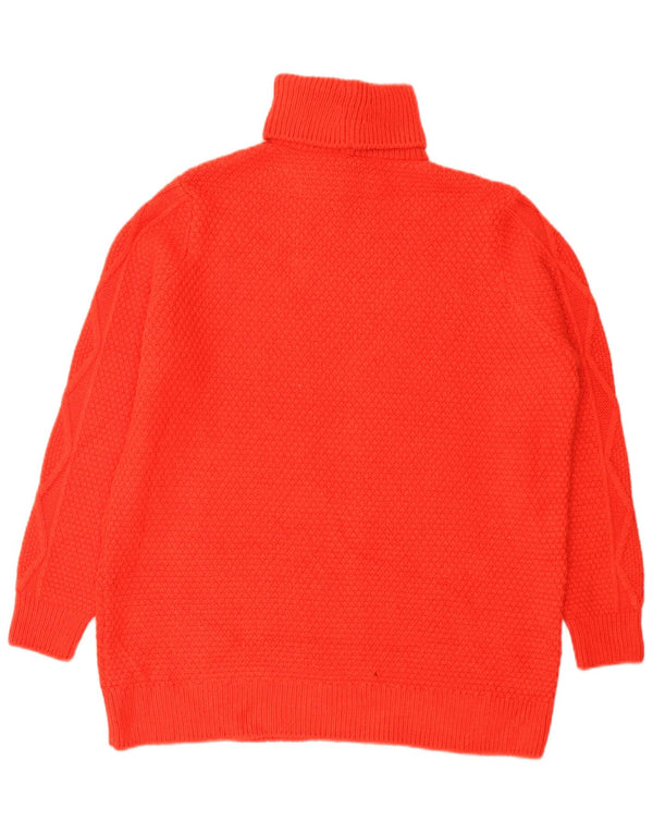 Marks & Spencer Pulover oversized cu gât rulat pentru femei UK 16 Large Red